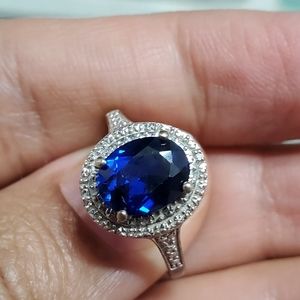 Blue sapphire ring from Michael hill jewelers.